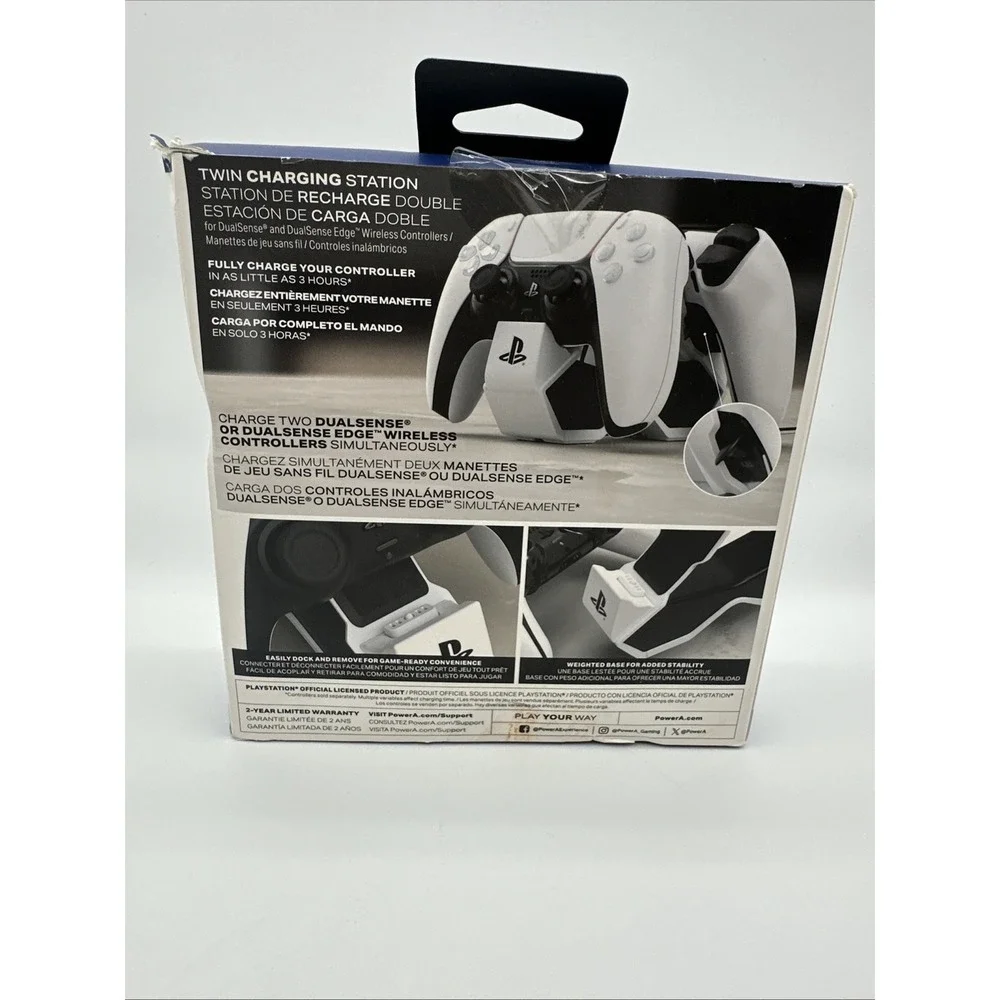 PowerA 1516956-01 Twin Charging Dock - Black/White